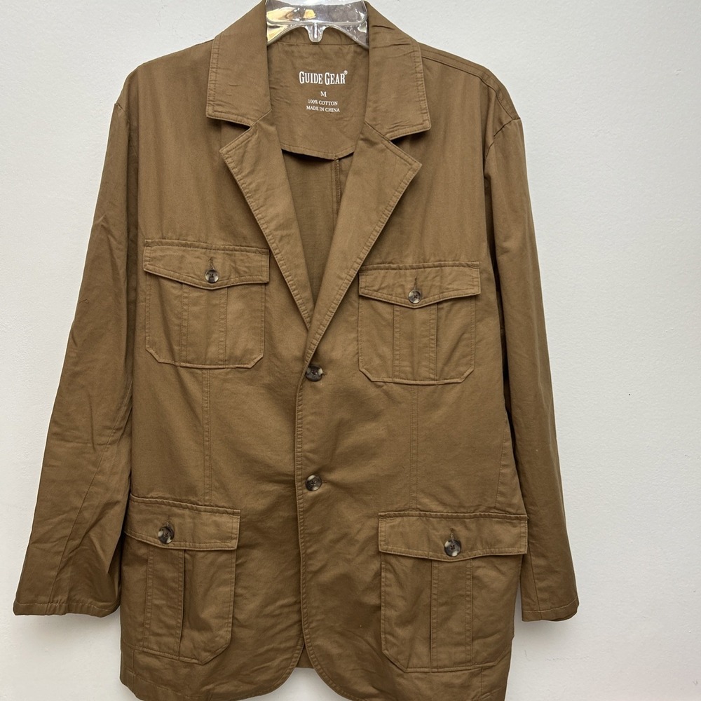 Guide Gear Chore Jacket, Mens Medium, Brown Tan‎ Canvas, Sports, Hunting, EUC